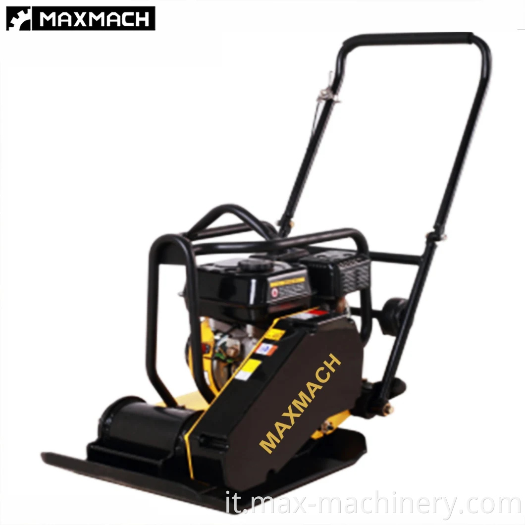 Plate Compactor Rammer 5.5 CV Motore a gas della forza di compattazione Rammer rimozione tomba